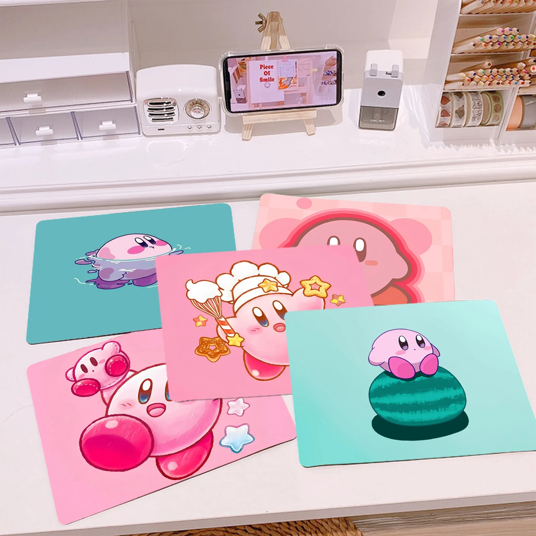 BANDAI Kirby Anti-Slip Cartoon Anime Gaming Mouse Pad Keyboard Mouse Mats Smooth Company For PC Mouse Carpet
BANDAI Kirby Anti-Slip Cartoon Anime Gaming Mouse Pad Keyboard Mouse Mats Smooth Company For PC Mouse Carpet