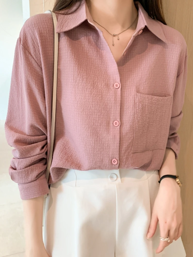Fashion Woman Blouses 2022 Polo-Neck Elegant Women's Shirt Chiffon OL Blouse Women Basic Plaid Ladies Tops Solid Female Clothing
Fashion Woman Blouses 2022 Polo-Neck Elegant Women's Shirt Chiffon OL Blouse Women Basic Plaid Ladies Tops Solid Female Clothing