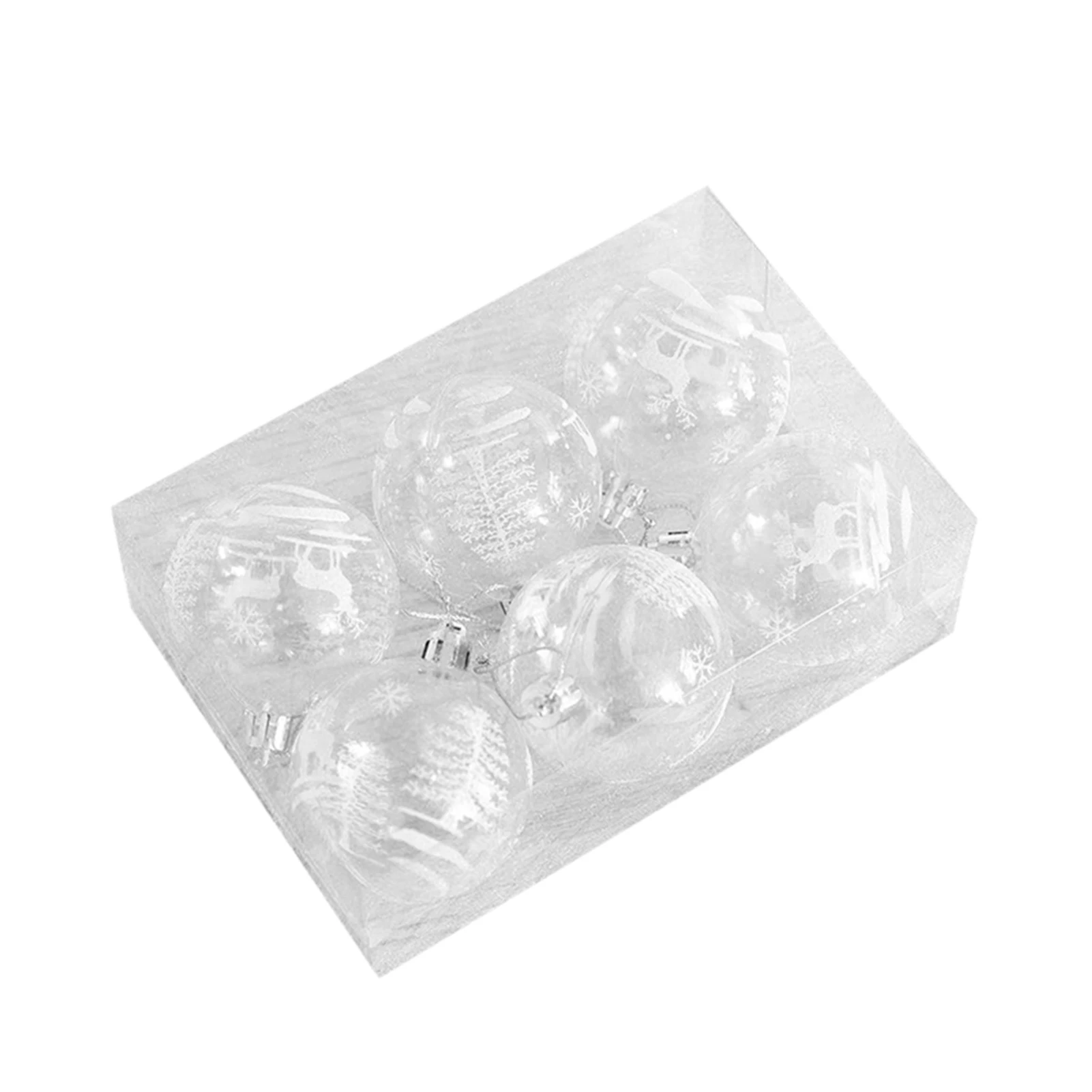 6 шт. прозрачные шарики для рождественской елки, прочные ударопрочные шарики, украшающие вашу рождественскую елку SP99
6 шт. прозрачные шарики для рождественской елки, прочные ударопрочные шарики, украшающие вашу рождественскую елку SP99