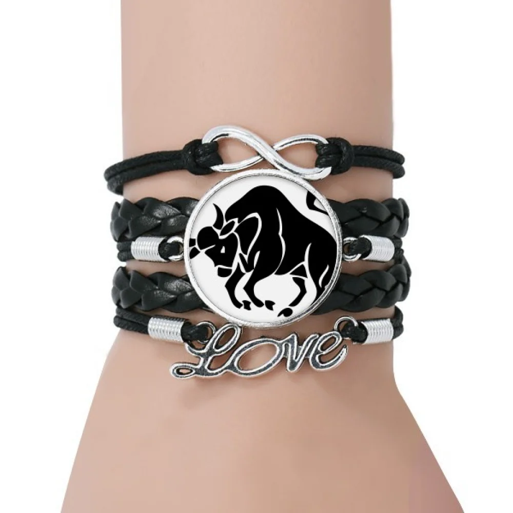Constellation Taurus Zodiac Sign Bracelet Love Accessory Twisted Leather Knitting Rope Wristband
Constellation Taurus Zodiac Sign Bracelet Love Accessory Twisted Leather Knitting Rope Wristband