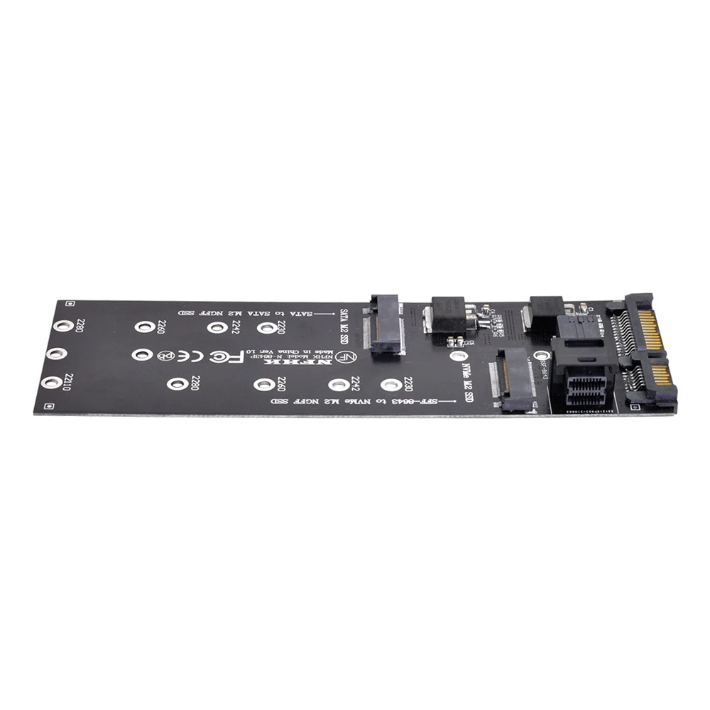 

Chenyang CY SFF-8643 to U2 Kit NGFF M-Key to HD Mini SAS NVME PCIe SSD SATA Adapter for Motherboard