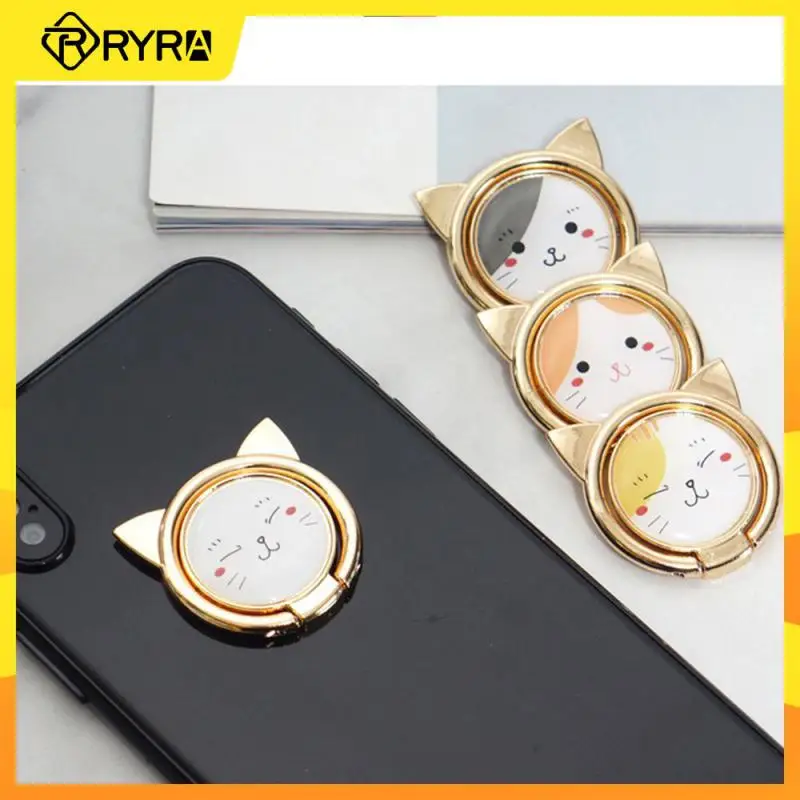 RYRA Universal Mobile Phone Holder Metal Cute Cat Phone Ring Holder Rotatable Cell Phone Stand Finger Ring Buckle Holder
RYRA Universal Mobile Phone Holder Metal Cute Cat Phone Ring Holder Rotatable Cell Phone Stand Finger Ring Buckle Holder