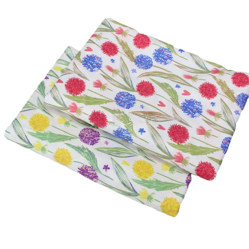 Dandelion Flower Printed Cotton Plain Fabric for DIY Sewing Quilting Patchwork Children's Wear Cloth Handicrafts Home Textile
Dandelion Flower Printed Cotton Plain Fabric for DIY Sewing Quilting Patchwork Children's Wear Cloth Handicrafts Home Textile