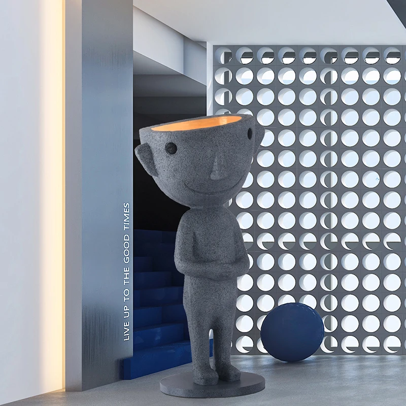 Modern human-shaped sculpture floor-to-ceiling ornaments clubhouse lobby living room glass fiber reinforced plastic abstract art
Modern human-shaped sculpture floor-to-ceiling ornaments clubhouse lobby living room glass fiber reinforced plastic abstract art