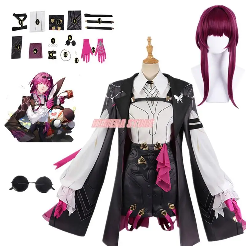 Kafka Cosplay Anime Star Rail Honkai Costume Uniform Game Honkai: Star Rail Cosplay Costume Kafka Coat Dress Combat Role Play
Kafka Cosplay Anime Star Rail Honkai Costume Uniform Game Honkai: Star Rail Cosplay Costume Kafka Coat Dress Combat Role Play