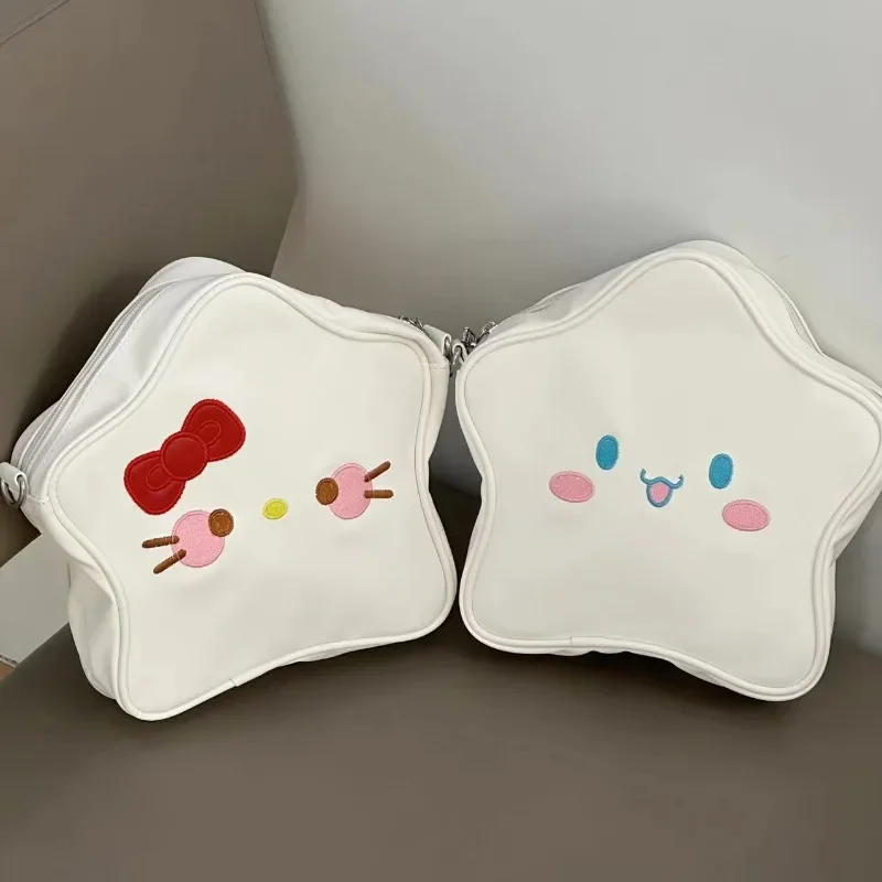 New Sanrio HelloKitty Cinnamoroll Anime Satchel Cute White Pentagram Lolita Kawaii Furry Children Shoulder Bag Handbag Girl Gift
New Sanrio HelloKitty Cinnamoroll Anime Satchel Cute White Pentagram Lolita Kawaii Furry Children Shoulder Bag Handbag Girl Gift