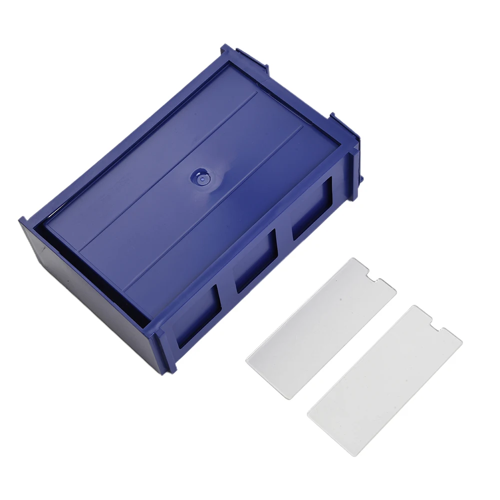 

Container Storage Box Plastic Stackable Thicken Easy To Install Storage Boxes 140*85*40mm Blue Component Screws
