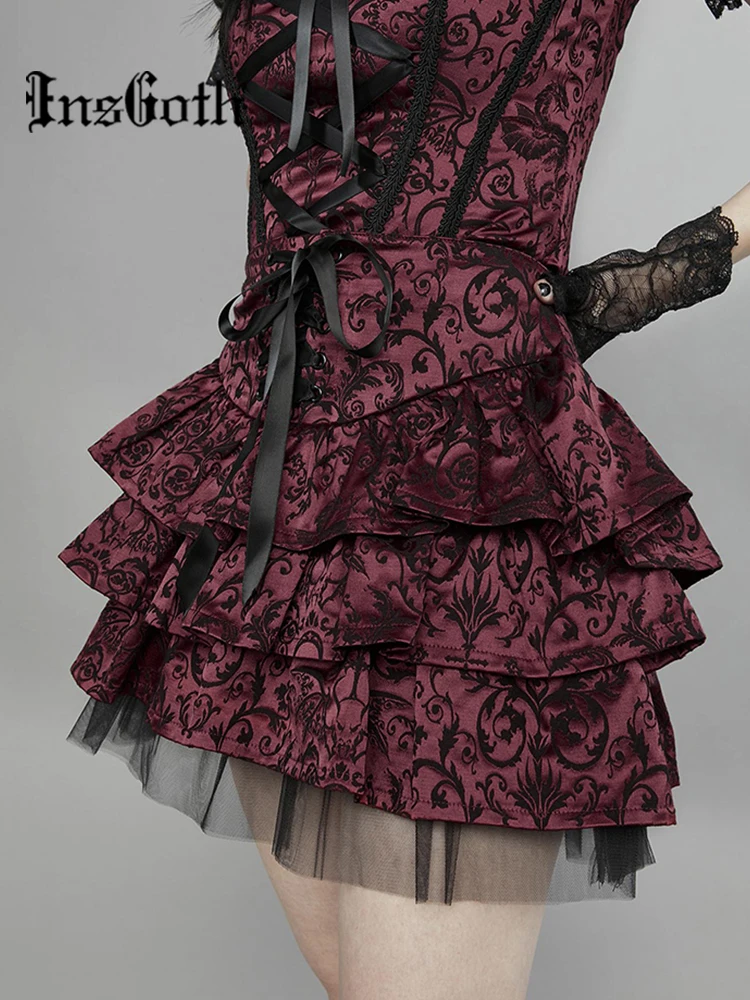 InsGoth Y2K Vintage Bandage Lolita Skirt Gothic Harajuku High Waist Mesh Patchwork Mini Skirts Grunge Aesthetic Women Cake Skirt
InsGoth Y2K Vintage Bandage Lolita Skirt Gothic Harajuku High Waist Mesh Patchwork Mini Skirts Grunge Aesthetic Women Cake Skirt