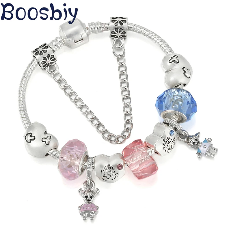 Cute Boy & Girl Pendant Fit Silver Plated Heart Beads Charm Bracelet For Women DIY Fashion Brand Couple Jewelry Gift Making
Cute Boy & Girl Pendant Fit Silver Plated Heart Beads Charm Bracelet For Women DIY Fashion Brand Couple Jewelry Gift Making
