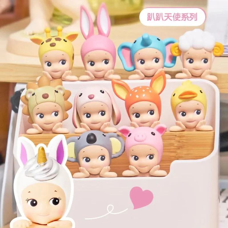 

Sonny Angel Lying Down Blind Box Anime Figures Angel Series Kawaii Hippers Cartoon Surprise Box Guess Bag Mystery Box Kids Toys