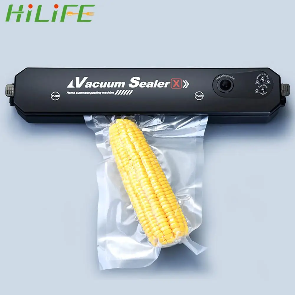 HILIFE с 10 шт. пищевых вакуумных пакетов, кухонная вакуумная упаковочная машина, пищевой бытовой упаковщик, машина для вакуумной упаковки с евр...
HILIFE с 10 шт. пищевых вакуумных пакетов, кухонная вакуумная упаковочная машина, пищевой бытовой упаковщик, машина для вакуумной упаковки с евр...