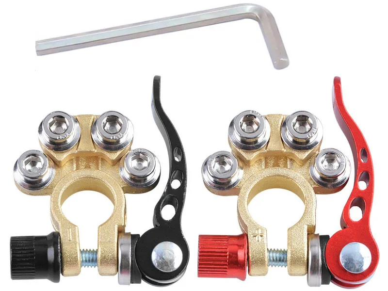 1 pair 12V 24V Car Battery Terminal Wire Cable Clamp Terminal Quick Disconnect Shut-Off Connectors For Car Auto Accessories
1 pair 12V 24V Car Battery Terminal Wire Cable Clamp Terminal Quick Disconnect Shut-Off Connectors For Car Auto Accessories