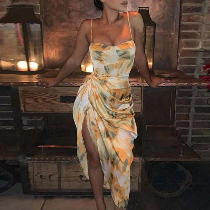 Summer New Women's European and American Style Sexy Strap Dress Slimming Printed Bandeau Slim-Fit High Waist Short Skirt
Summer New Women's European and American Style Sexy Strap Dress Slimming Printed Bandeau Slim-Fit High Waist Short Skirt