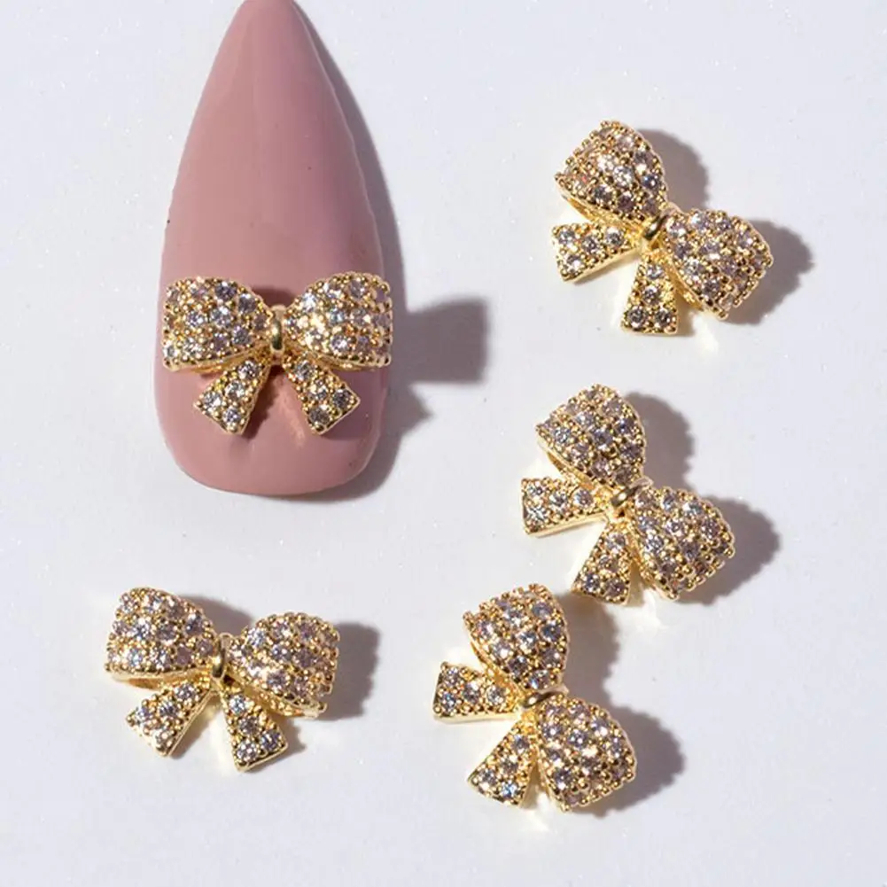 New Nail Art Exquisite Bows Butterflys Alloy With Zircon Rhinestones For Nail Tips Decorations Glitter Bow-shaped Nail Ston
New Nail Art Exquisite Bows Butterflys Alloy With Zircon Rhinestones For Nail Tips Decorations Glitter Bow-shaped Nail Ston
