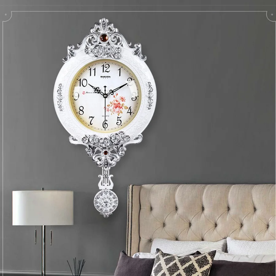 

Nordic Design Modern Clock Wall Hanging Vintage Battery Operated Watches Living Room Quiet Hall Relogio De Parede Home Decor