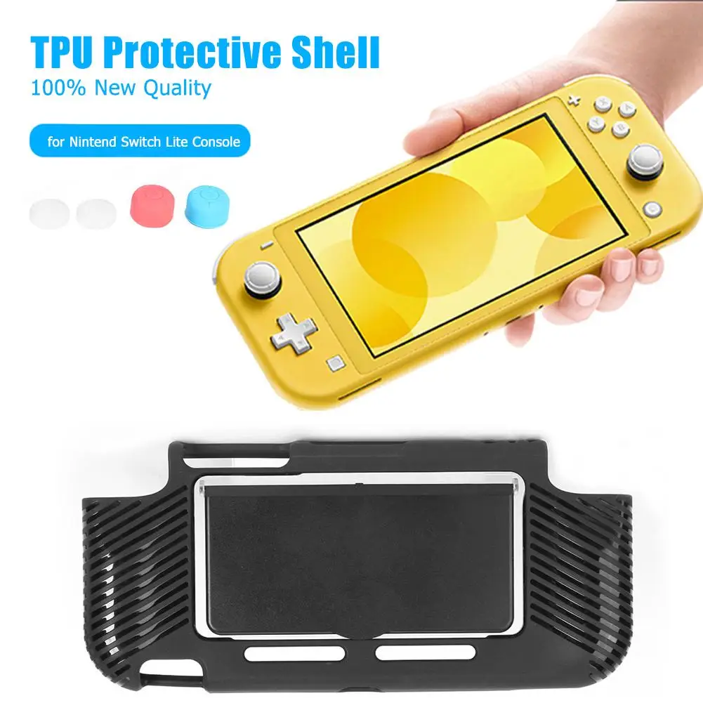 TPU Cover Case Durable Convenient Practical Non-slip Frame Stand with Game Card Stand Fit for Nintend Switch Lite Console
TPU Cover Case Durable Convenient Practical Non-slip Frame Stand with Game Card Stand Fit for Nintend Switch Lite Console