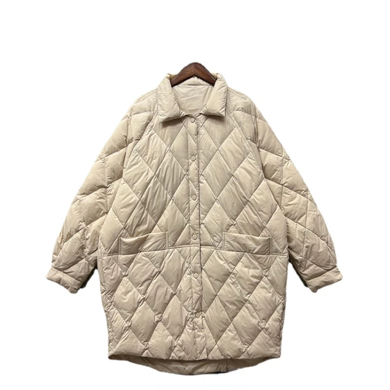 New Women's Down Jacket Korean Shirt Collar Loose White Duck Down Winter Coat Solid Color Chaquetas De Invierno Para Mujer H391
New Women's Down Jacket Korean Shirt Collar Loose White Duck Down Winter Coat Solid Color Chaquetas De Invierno Para Mujer H391