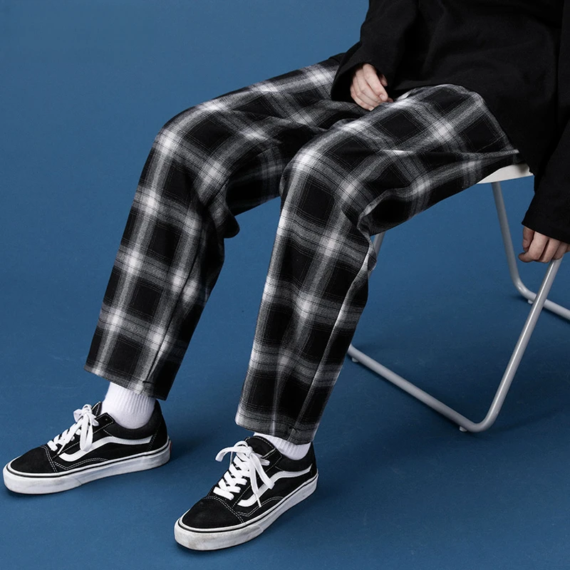 Harajuku Plaid Design Pants Men Plus Size 3XL Loose Teens Couples Vintage Chic Japanese Style All-match Straight Trousers Simple
Harajuku Plaid Design Pants Men Plus Size 3XL Loose Teens Couples Vintage Chic Japanese Style All-match Straight Trousers Simple