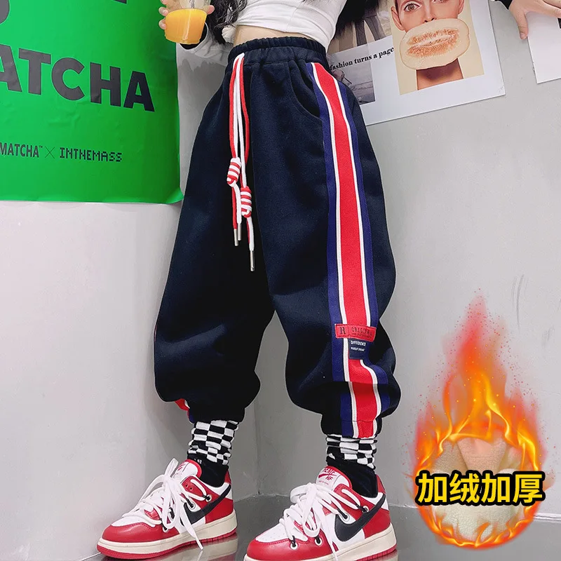 Girls Velvet Warm Winter Pants 2022 New Children's Fashion Plush Pants For Kids rouser Thick Joggers Fleece Velvet Sweatpants
Girls Velvet Warm Winter Pants 2022 New Children's Fashion Plush Pants For Kids rouser Thick Joggers Fleece Velvet Sweatpants