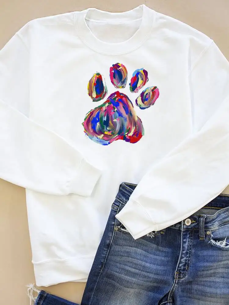 Paw Watercolor Trend Style Clothing Clothes Autumn Spring Print Fashion Women Casual Graphic Sweatshirts Wear Pullovers
Paw Watercolor Trend Style Clothing Clothes Autumn Spring Print Fashion Women Casual Graphic Sweatshirts Wear Pullovers