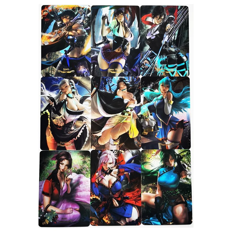 9 шт./компл. ACG Beauty Mikasa Nrzuko Aerith сексуальные девушки бронзовые Игрушки Хобби Коллекционные Предметы Аниме игровая коллекция карт
9 шт./компл. ACG Beauty Mikasa Nrzuko Aerith сексуальные девушки бронзовые Игрушки Хобби Коллекционные Предметы Аниме игровая коллекция карт