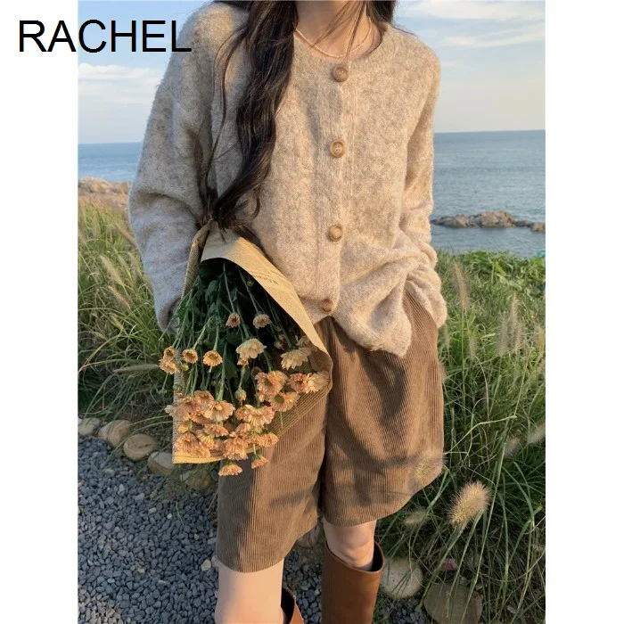 Модный облегающий костюм в Корейском стиле, женский осенний кардиган, свитер, брюки из двух частей, Rac 
Модный облегающий костюм в Корейском стиле, женский осенний кардиган, свитер, брюки из двух частей, Rac