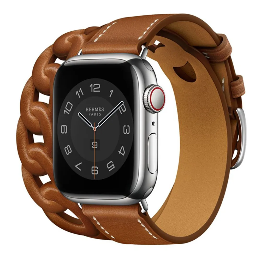 Double Tour Swift Leather Strap for Apple Watch 7 6 Band 5 4 3 Wrist Bracelet for iWatch SE Series 41/45mm 44/40mm 42/38mm Bands
Double Tour Swift Leather Strap for Apple Watch 7 6 Band 5 4 3 Wrist Bracelet for iWatch SE Series 41/45mm 44/40mm 42/38mm Bands