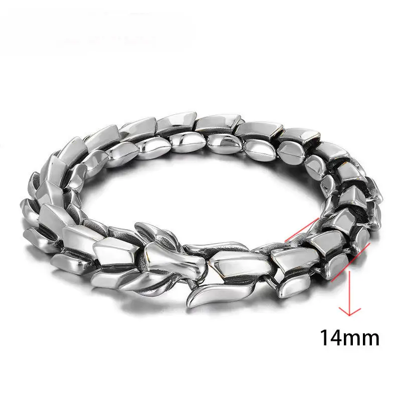Stainless Steel Dragon Bracelet Men Wristband Viking Aesthetic Accessories Y2k Jewelry Designer Inspired
Stainless Steel Dragon Bracelet Men Wristband Viking Aesthetic Accessories Y2k Jewelry Designer Inspired