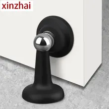 New Stainless Steel Magnetic Door Gear Door Stopper Anti-collision Silicone Door Fixed Mute Door Touch Ground Suction