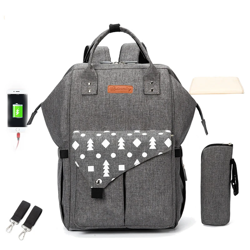 Waterproof Charger Diaper Backpack Bag Maternity USB Nursing Bag Universal Large Woman Travel Baby Organizer Stroller Bags
Waterproof Charger Diaper Backpack Bag Maternity USB Nursing Bag Universal Large Woman Travel Baby Organizer Stroller Bags