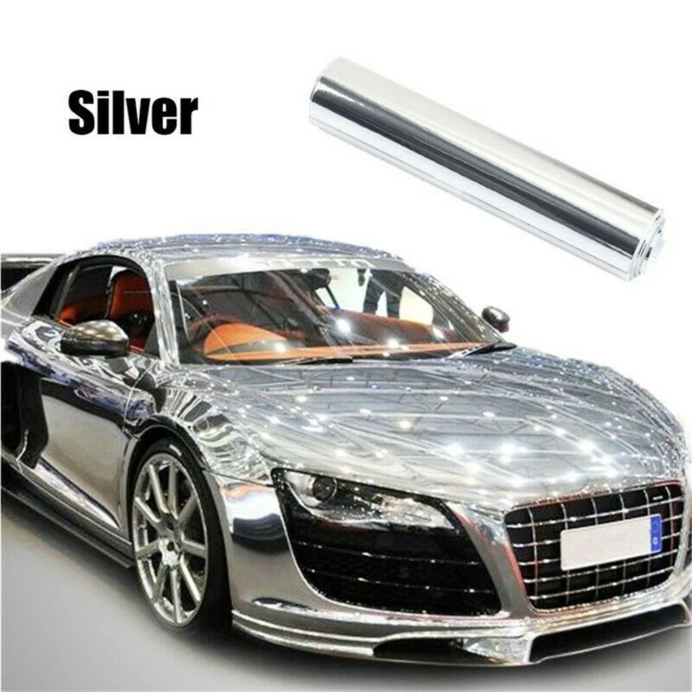 15x150cm Newest High Stretchable Mirror Silver Chrome Mirror Flexible Vinyl Wrap Sheet Roll Film Car Sticker Decal Sheet
15x150cm Newest High Stretchable Mirror Silver Chrome Mirror Flexible Vinyl Wrap Sheet Roll Film Car Sticker Decal Sheet