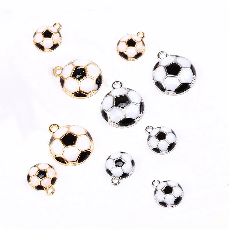 10pcs/lot Enamel Sport Football Charms Pendant Handmade DIY Necklace Earrings Craft Charm for Jewelry Finding Accessories
10pcs/lot Enamel Sport Football Charms Pendant Handmade DIY Necklace Earrings Craft Charm for Jewelry Finding Accessories