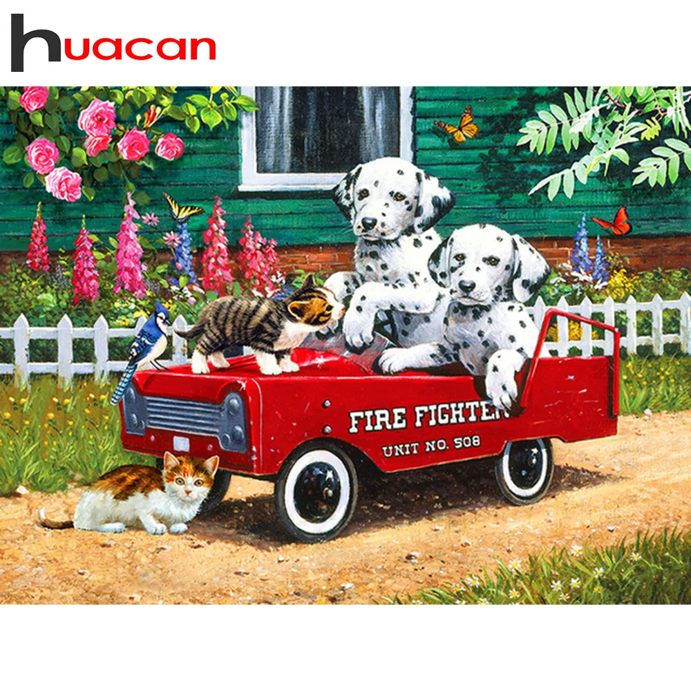 Huacan 5D DIY Diamond Painting Car Dog Embroidery Garden Mosaic Cross Stitch Kits Animals Creative Hobbies Home Decor
Huacan 5D DIY Diamond Painting Car Dog Embroidery Garden Mosaic Cross Stitch Kits Animals Creative Hobbies Home Decor