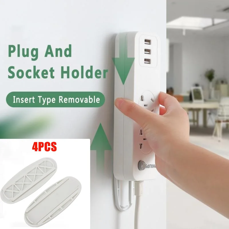 Replace Power Strip Holder Replacement 4pcs Wall-Mount Accessories Rack Self Stick Socket Supplies White Cable
Replace Power Strip Holder Replacement 4pcs Wall-Mount Accessories Rack Self Stick Socket Supplies White Cable