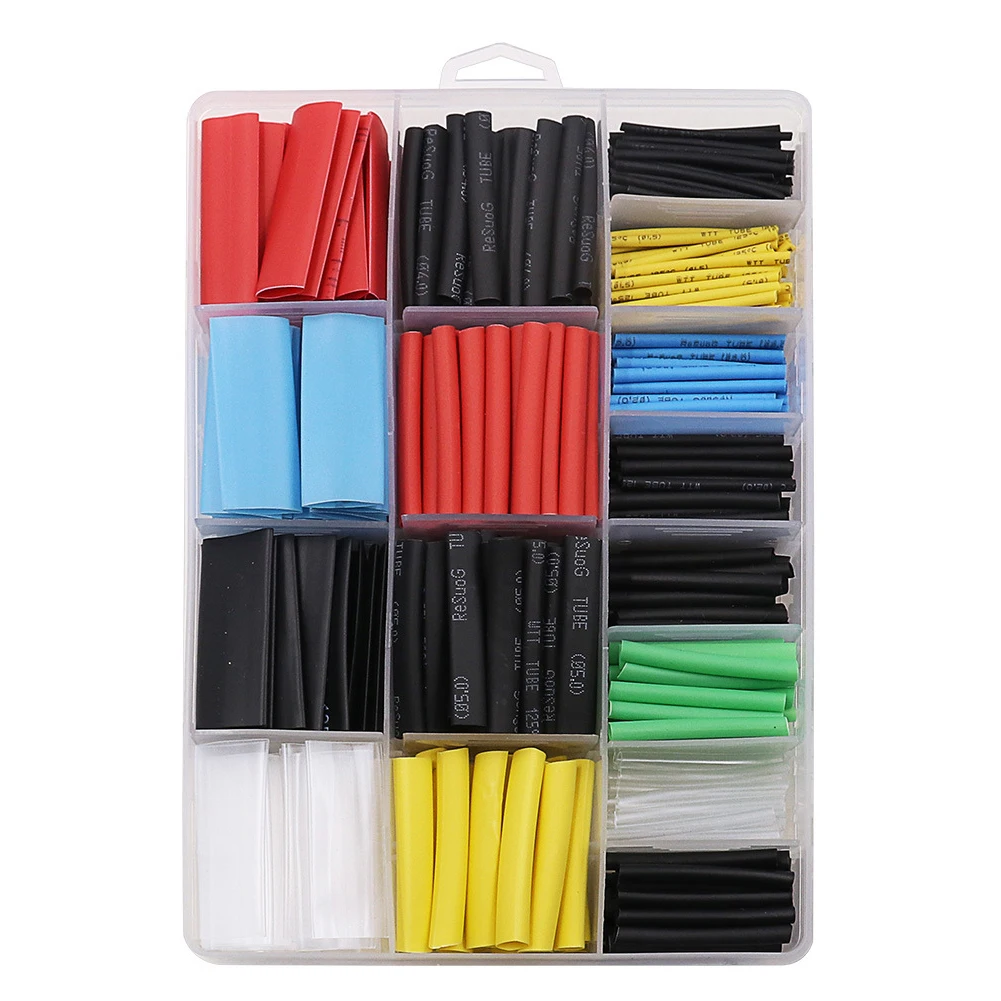 580pcs Thermoresistant Tube Heat Shrink Tube Wrapping KIT Tubing Wire Cable Insulation Electrical Equipment Wiring Accessories
580pcs Thermoresistant Tube Heat Shrink Tube Wrapping KIT Tubing Wire Cable Insulation Electrical Equipment Wiring Accessories