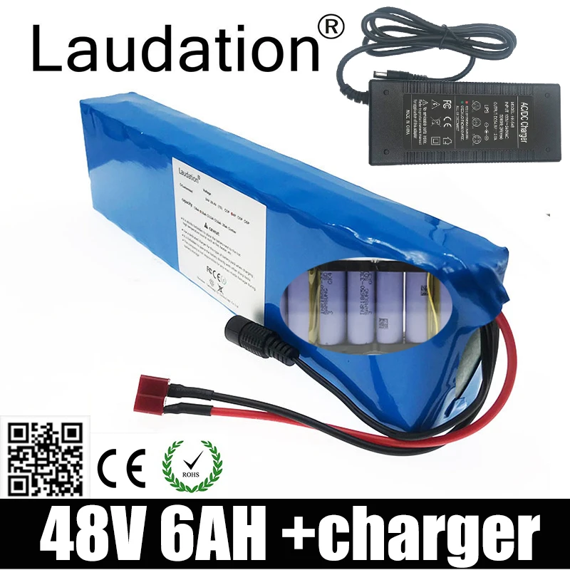 Laudation Original 48v Lithiumion Battery 48v 6ah 54.6 V 13S 2P Lithium Ion Battery Pack For Electric Bicycle Scooter With B M S
Laudation Original 48v Lithiumion Battery 48v 6ah 54.6 V 13S 2P Lithium Ion Battery Pack For Electric Bicycle Scooter With B M S