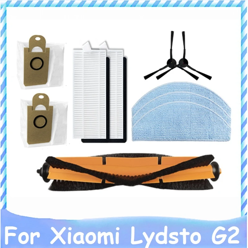 9Pcs Replacement Part Main Side Brush HEPA Filter Mop Cloth Dust Bag For Xiaomi Lydsto G2 Robot Vacuum Cleaner
9Pcs Replacement Part Main Side Brush HEPA Filter Mop Cloth Dust Bag For Xiaomi Lydsto G2 Robot Vacuum Cleaner