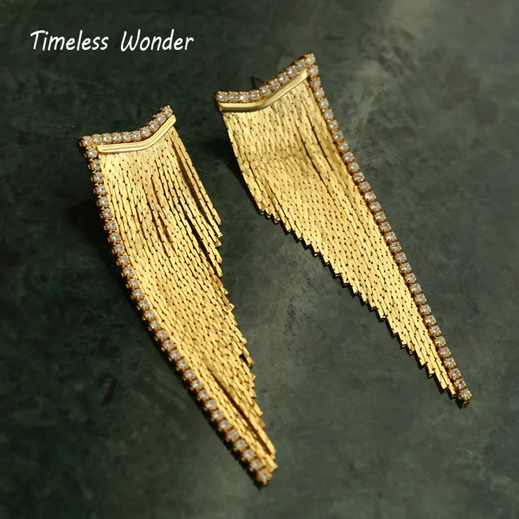 Timeless Wonder Fancy Zirconia Chained Tassel Stud Earrings for Women Designer Jewelry Ins Goth Party Gift Runway Rare Prom 3411
Timeless Wonder Fancy Zirconia Chained Tassel Stud Earrings for Women Designer Jewelry Ins Goth Party Gift Runway Rare Prom 3411