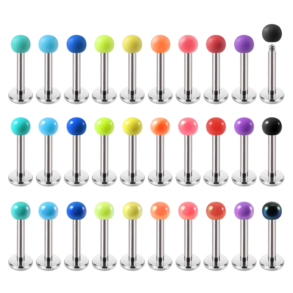 10PCS Colorful Acrylic Labret Monroe Lip Ring Tragus Helix Earring Stud Barbell Cartilage Earrings Stud Piercing Jewelry 16G
10PCS Colorful Acrylic Labret Monroe Lip Ring Tragus Helix Earring Stud Barbell Cartilage Earrings Stud Piercing Jewelry 16G