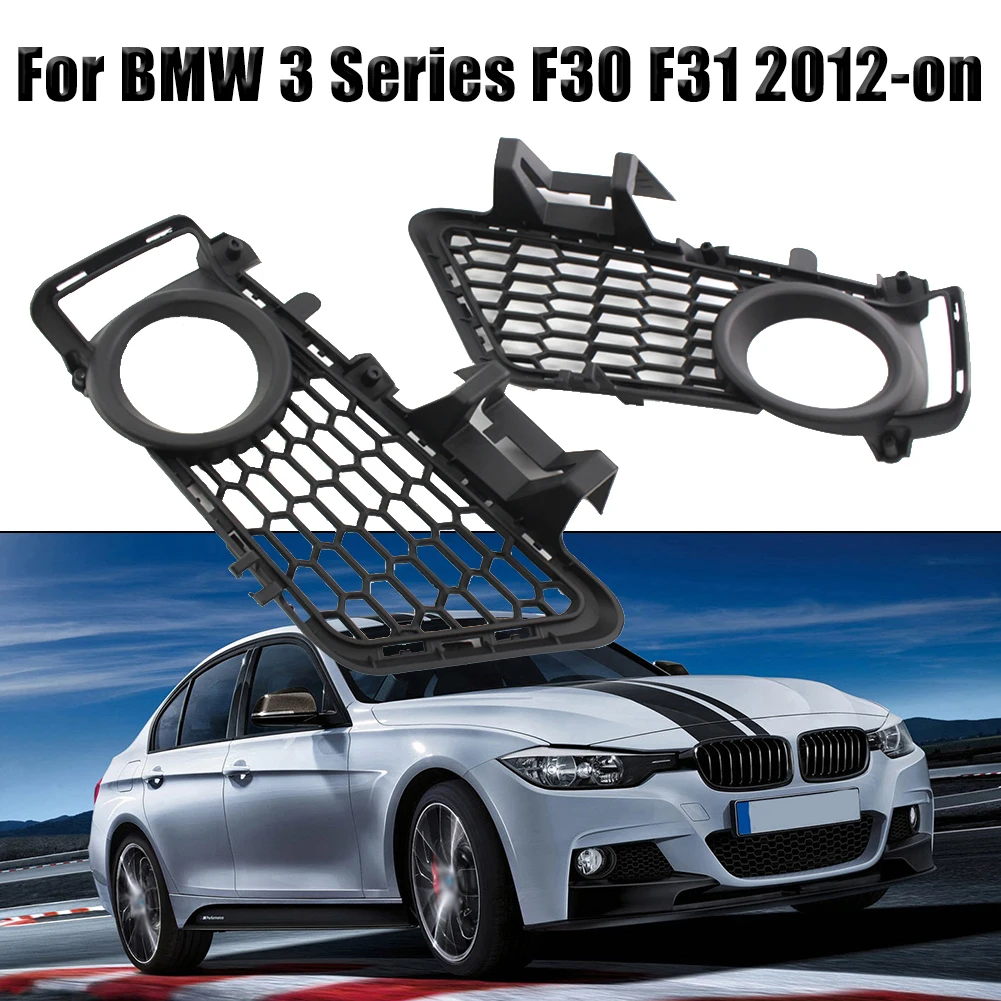 Front Bumper Fog Light Grills Pair For BMW 3 Series F30 F31 2012-On #51118054155 Black Fog Light Grilles
Front Bumper Fog Light Grills Pair For BMW 3 Series F30 F31 2012-On #51118054155 Black Fog Light Grilles