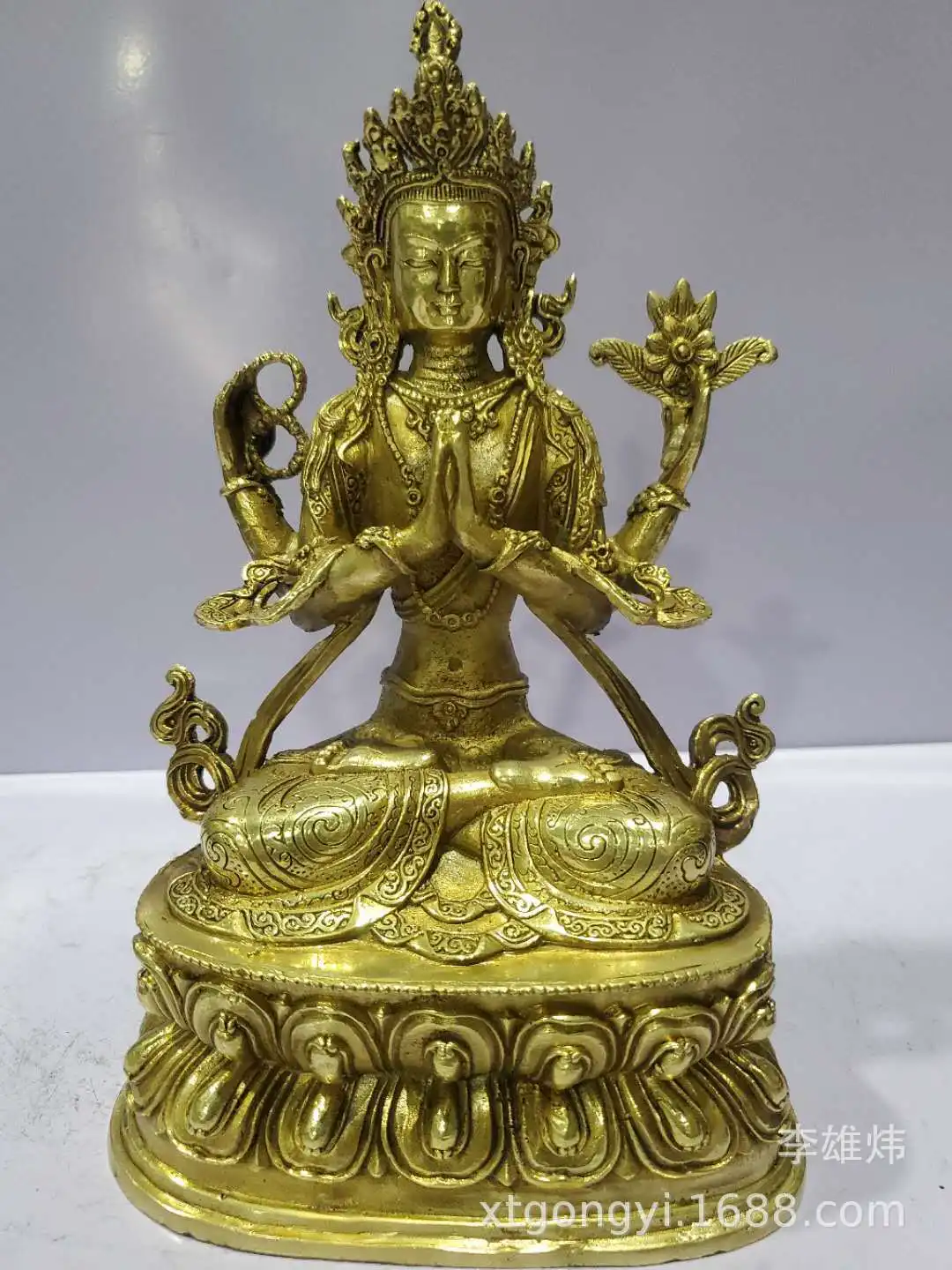 Бронзовая четырёхмерная статуя Будды Тантры, 7 дюймов, оптовая продажа 
Бронзовая четырёхмерная статуя Будды Тантры, 7 дюймов, оптовая продажа