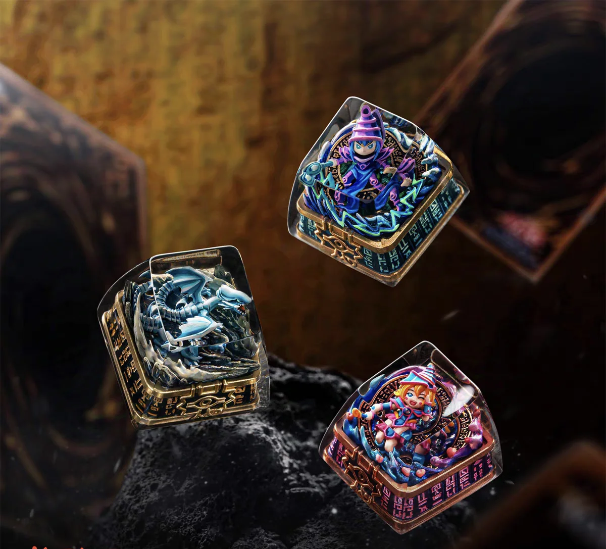 Yu-Gi-Oh персонаж аниме колпачок механическая клавиатура смола стереоскопический