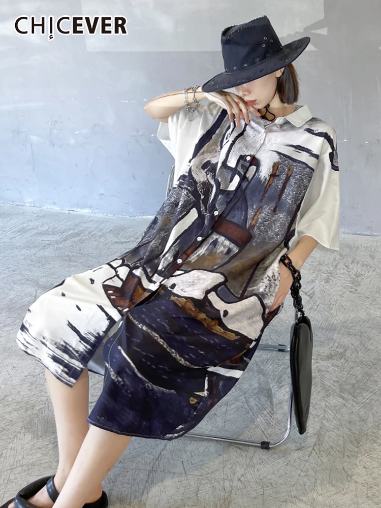 Женское винтажное платье CHICEVER, свободное платье средней длины с короткими рукавами и отложным воротником, летняя одежда
Женское винтажное платье CHICEVER, свободное платье средней длины с короткими рукавами и отложным воротником, летняя одежда