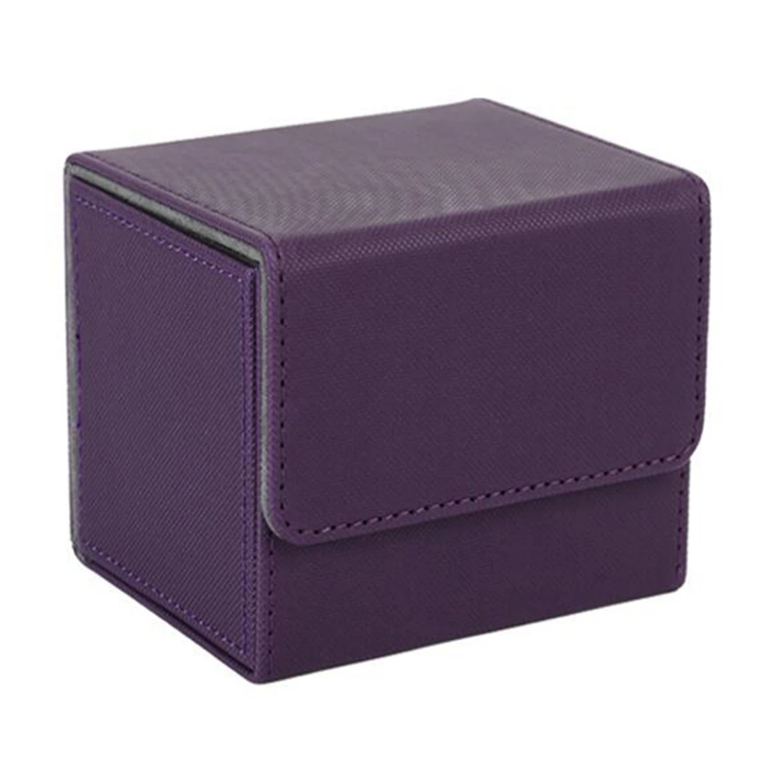 

Карточный бокс с боковой загрузкой, карточный бокс для Mtg Yugioh, держатель для карт 100 +, фиолетовый