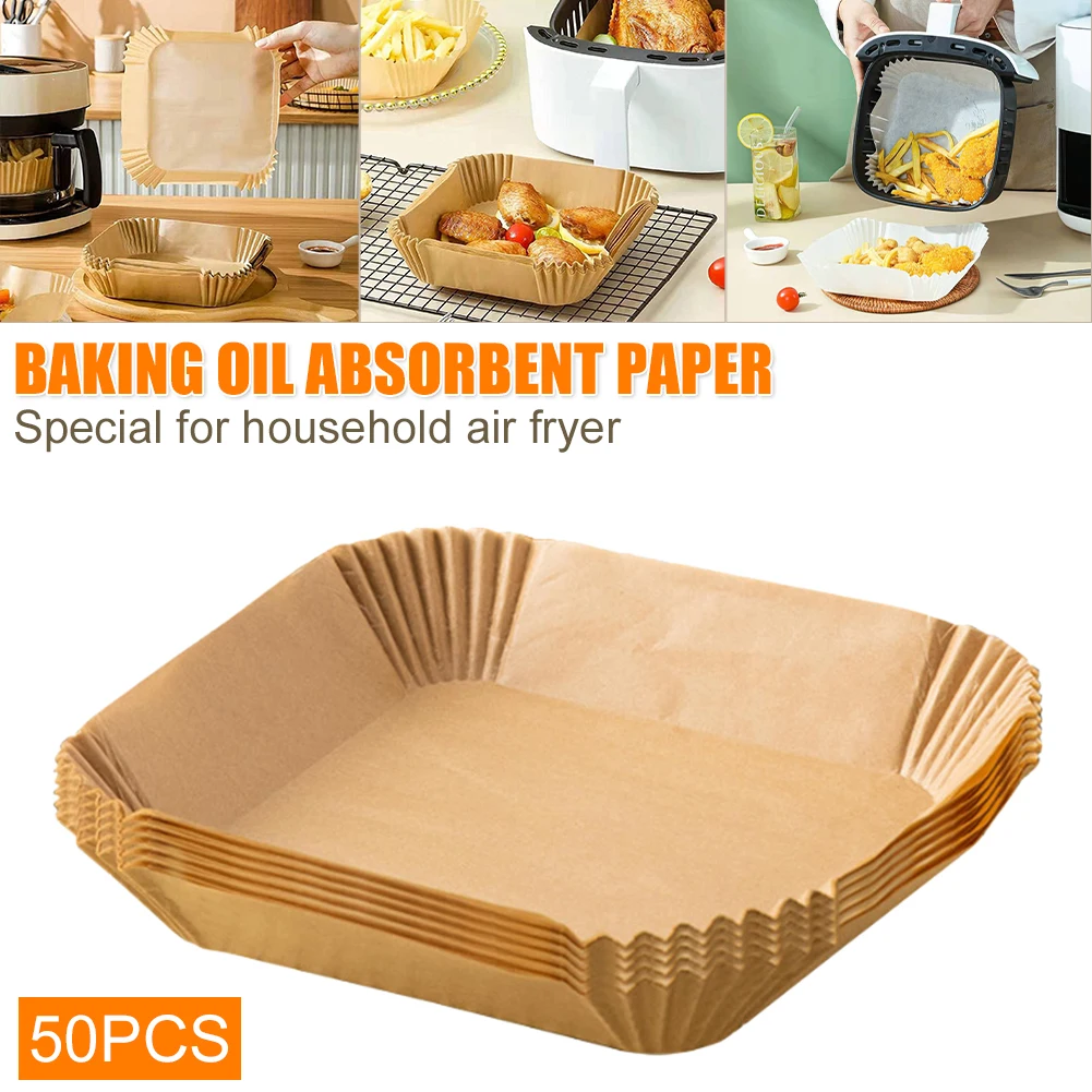 50 Pcs Air Fryer Disposable Paper Liner Non-Stick Mats Steamer Round Water-proof Baking Parchment for Oven Steamers New Hot Sale
50 Pcs Air Fryer Disposable Paper Liner Non-Stick Mats Steamer Round Water-proof Baking Parchment for Oven Steamers New Hot Sale
