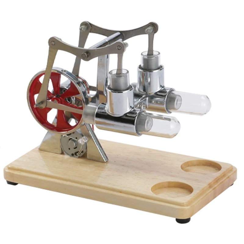 Balanced Stirling Engine Miniature Model Steam Power Technology Scientific Power Generation Experiment
Balanced Stirling Engine Miniature Model Steam Power Technology Scientific Power Generation Experiment