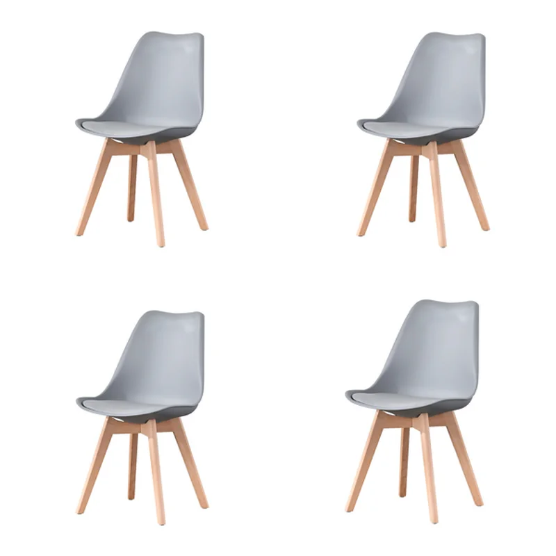 Set of 4, ABS PP Nordic Dining Chair with Beech Wood Legs for Dining Room, Living Room, Office, Bedroom, Gray
Set of 4, ABS PP Nordic Dining Chair with Beech Wood Legs for Dining Room, Living Room, Office, Bedroom, Gray