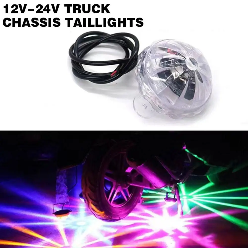 

12v Led Flashing Chassis Taillight Anti-fog Parking Brake Warning Lights For Car Truck Motorcycle Atmosphere Lamp Flash Str M7n1