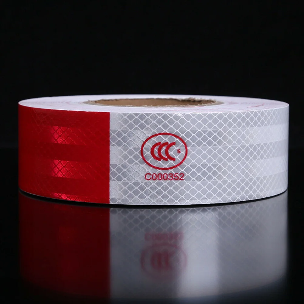 5cm*15m Reflective Tape Roll White Red Safety Tape Trailer Conspicuity Dot Warming Tapes Reflective For Vehicle Car Accessories
5cm*15m Reflective Tape Roll White Red Safety Tape Trailer Conspicuity Dot Warming Tapes Reflective For Vehicle Car Accessories