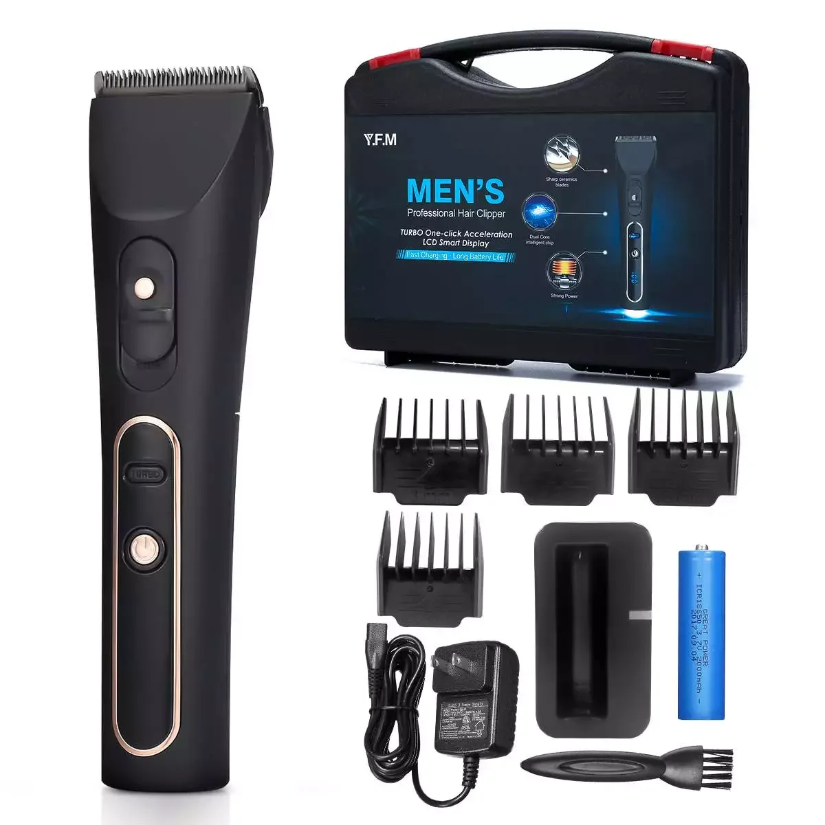 Waterproof Rechargeable LCD Display Cordless Hair Clippers For Men Women Kids Beards Body Hair Trimmer Hair Cutting Kit
Waterproof Rechargeable LCD Display Cordless Hair Clippers For Men Women Kids Beards Body Hair Trimmer Hair Cutting Kit